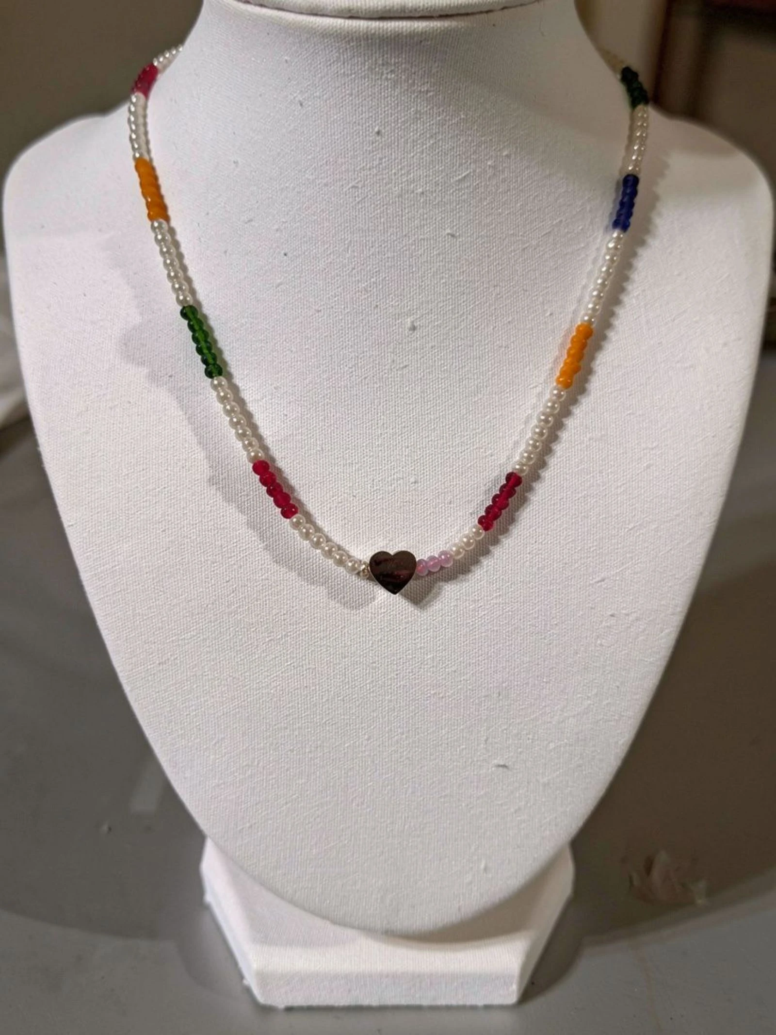 Joli collier acier acrylique stainless steel  – photo 2